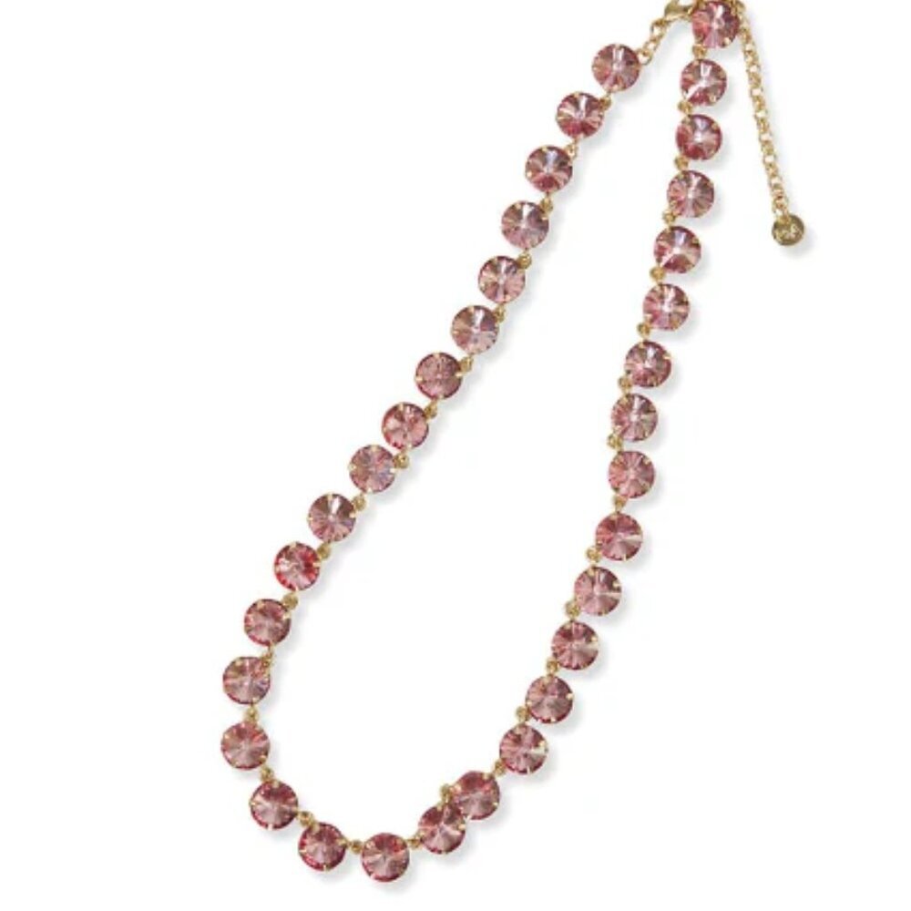 Ink + Alloy Aurora Round Prism Necklace in Blush
